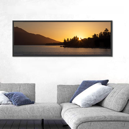 Lake Brunner Golden Sunset Wall Art