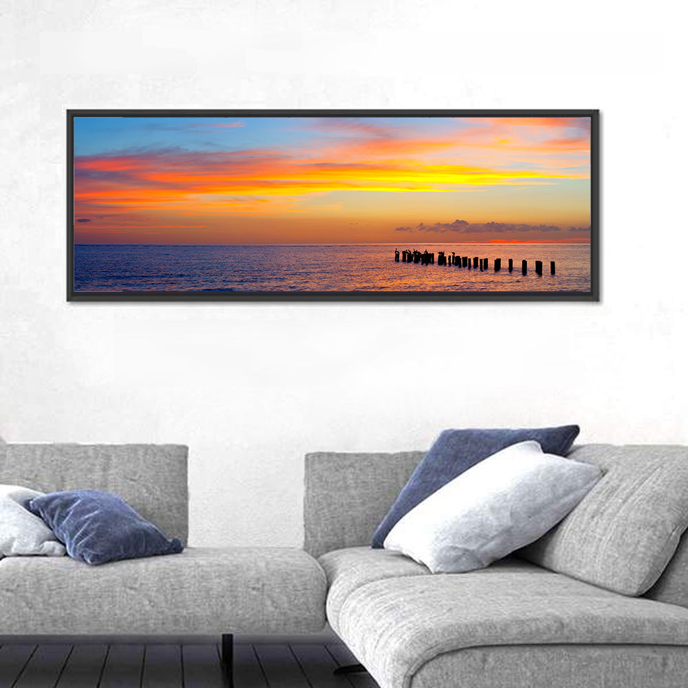 Naples Pier at Sunset Wall Art