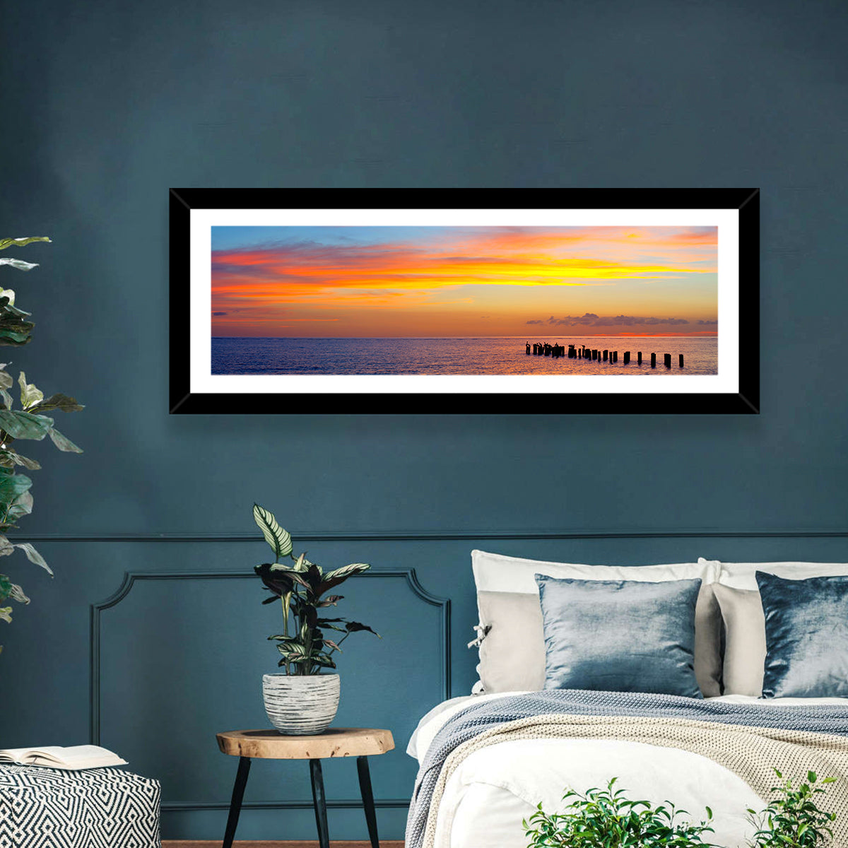 Naples Pier at Sunset Wall Art