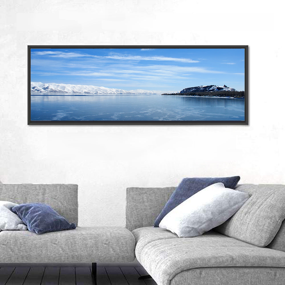 Lake Sevan in Winter Wall Art