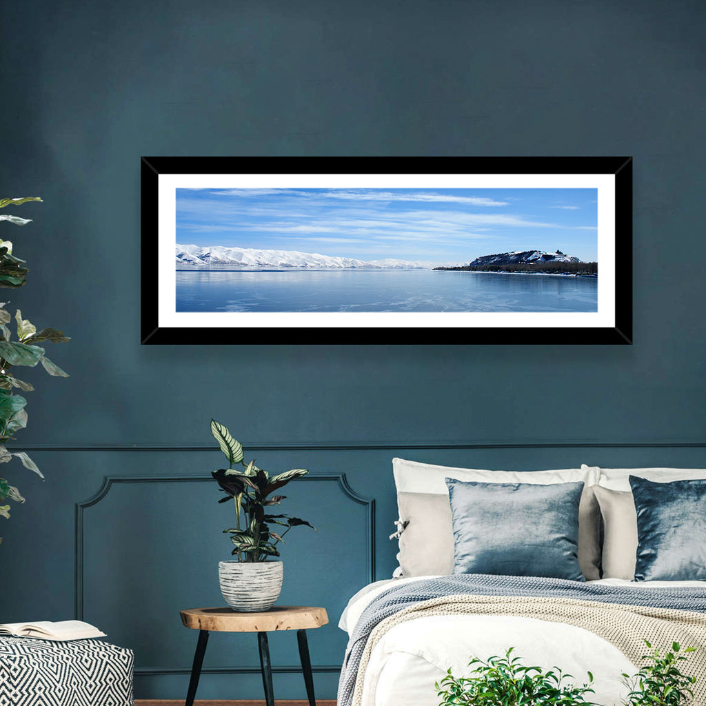 Lake Sevan in Winter Wall Art