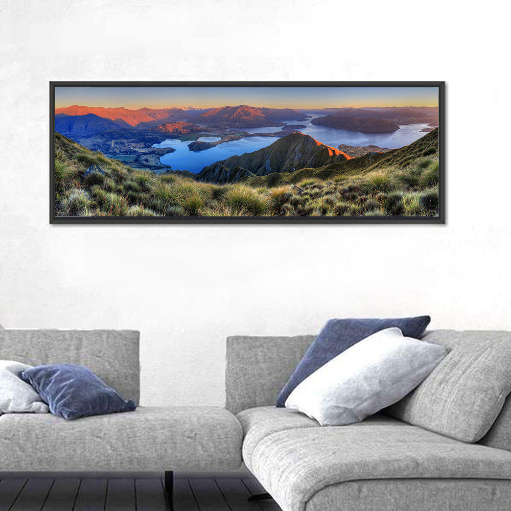 Wanaka Golden Hour Over Roys Peak Wall Art