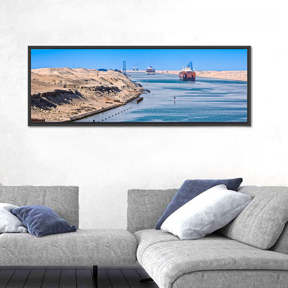 Suez Canal Container Ships Wall Art