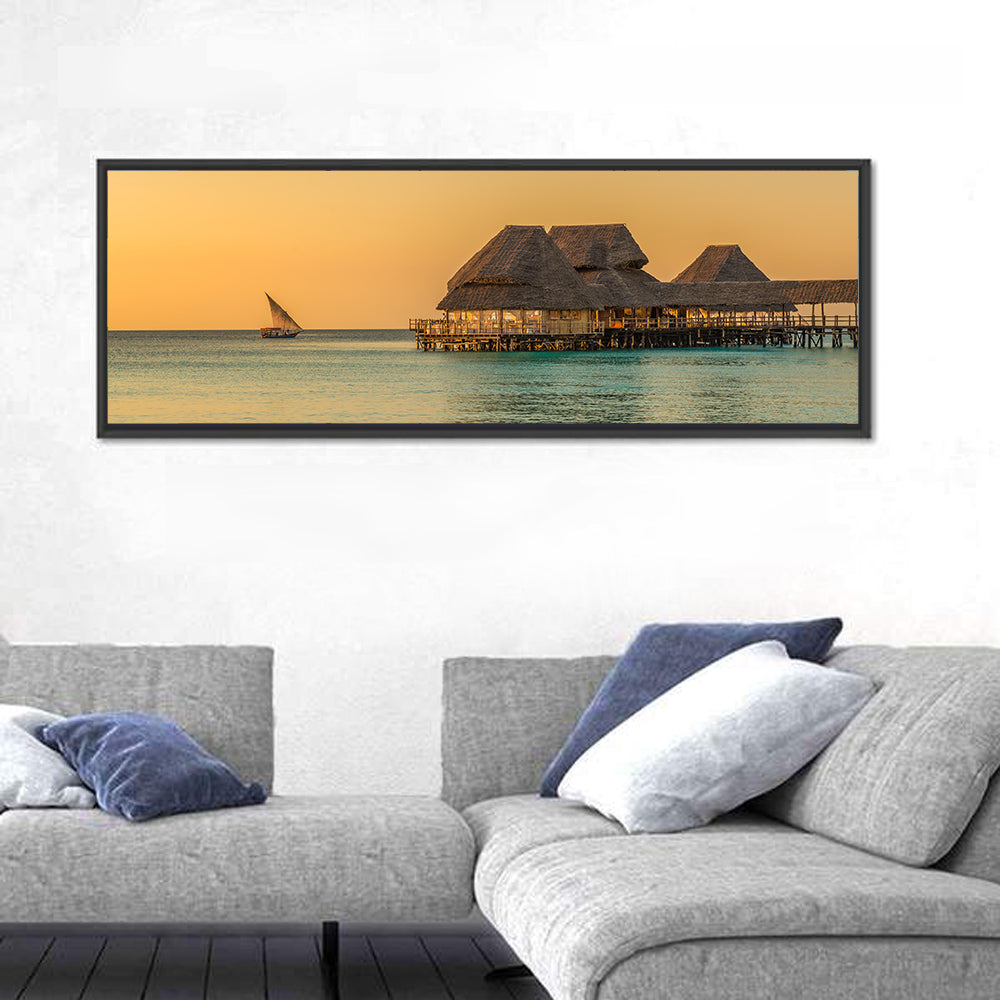 The Rock Restaurant Sunset Wall Art