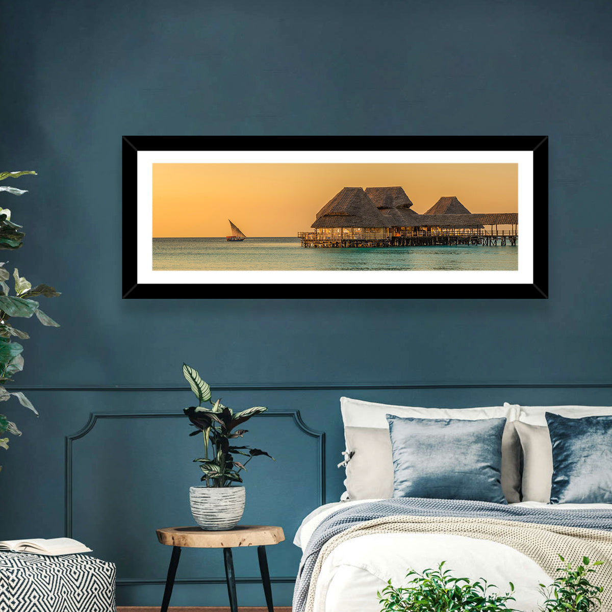 The Rock Restaurant Sunset Wall Art
