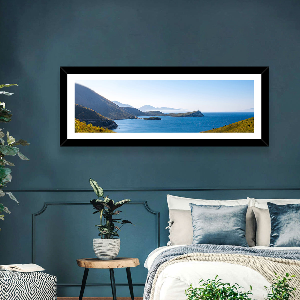 Coastal Cliffs and Lighthouse Bay Wall Art