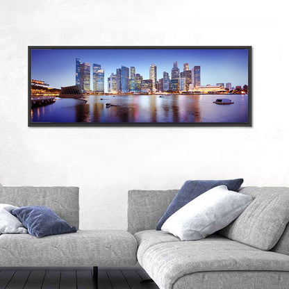 Singapore Marina Bay Skyline at Twilight Wall Art