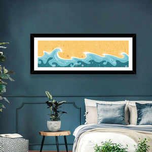 Water Waves Pattern Wall Art