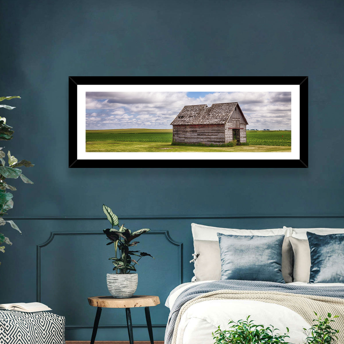 Old Farm Shed in Field Wall Art