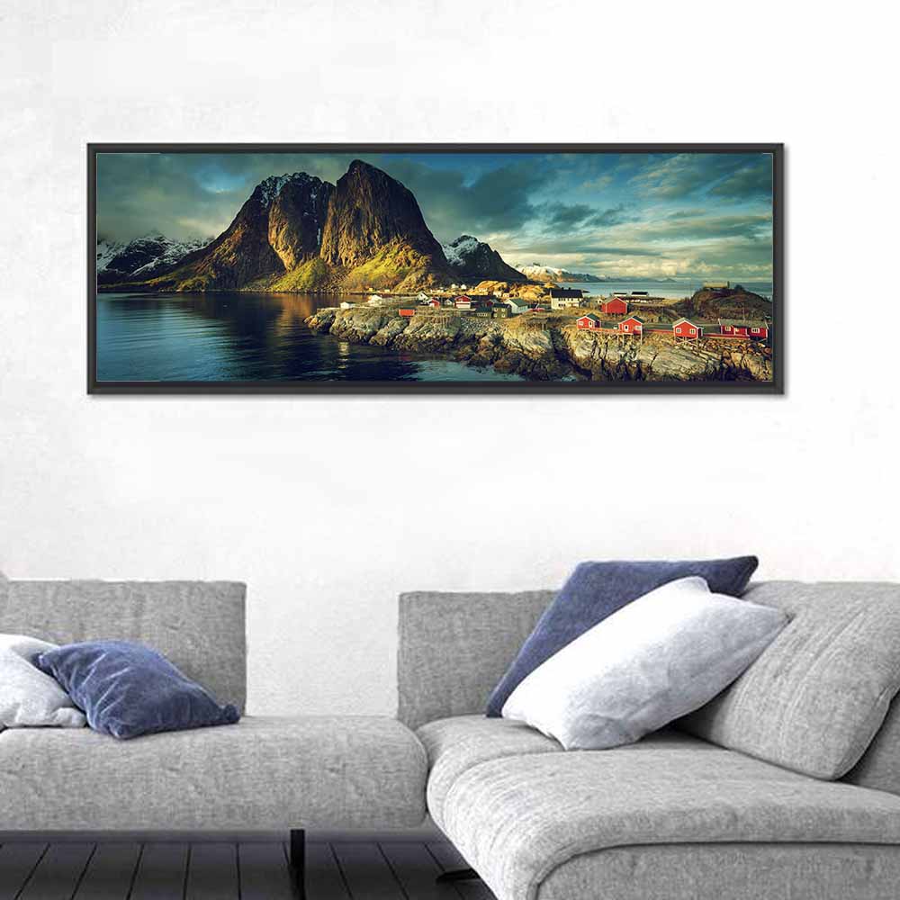 Reine Red Fishing Huts Wall Art