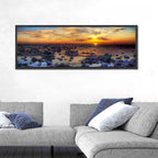 Sea Stones at Sunset Wall Art