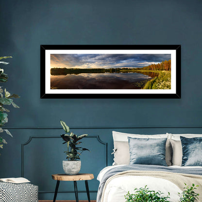 Finnish Lake Golden Hour Wall Art