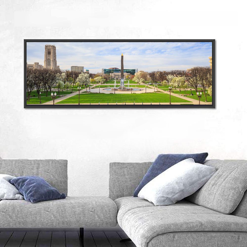 Cathedral of Learning Plaza Wall Art in a room, panoramic