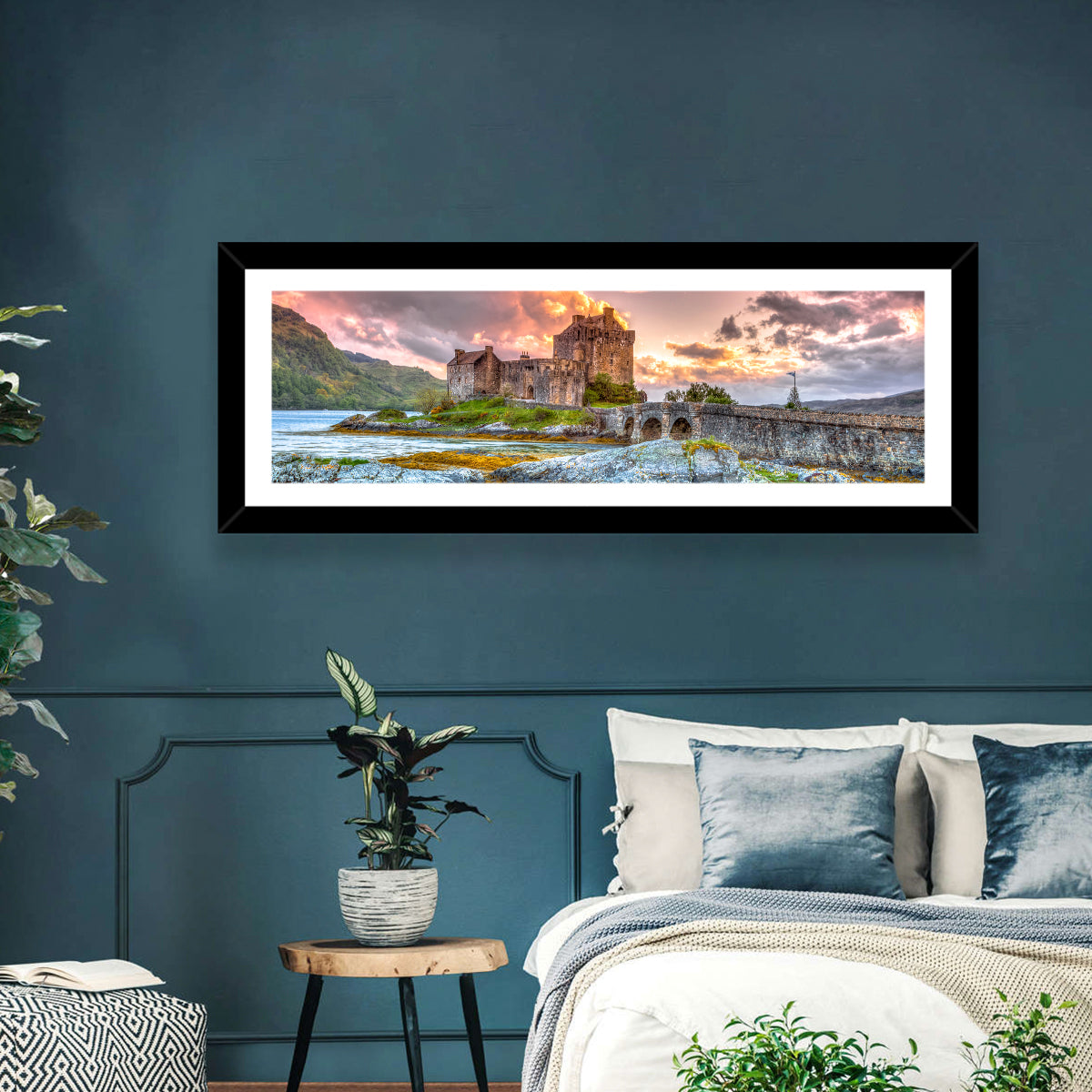 Eilean Donan Castle at Sunset Wall Art