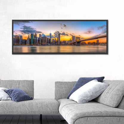 Manhattan Skyline with Brooklyn Bridge Wall Art