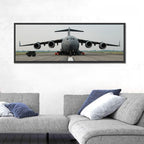 C-130 on Runway Wall Art