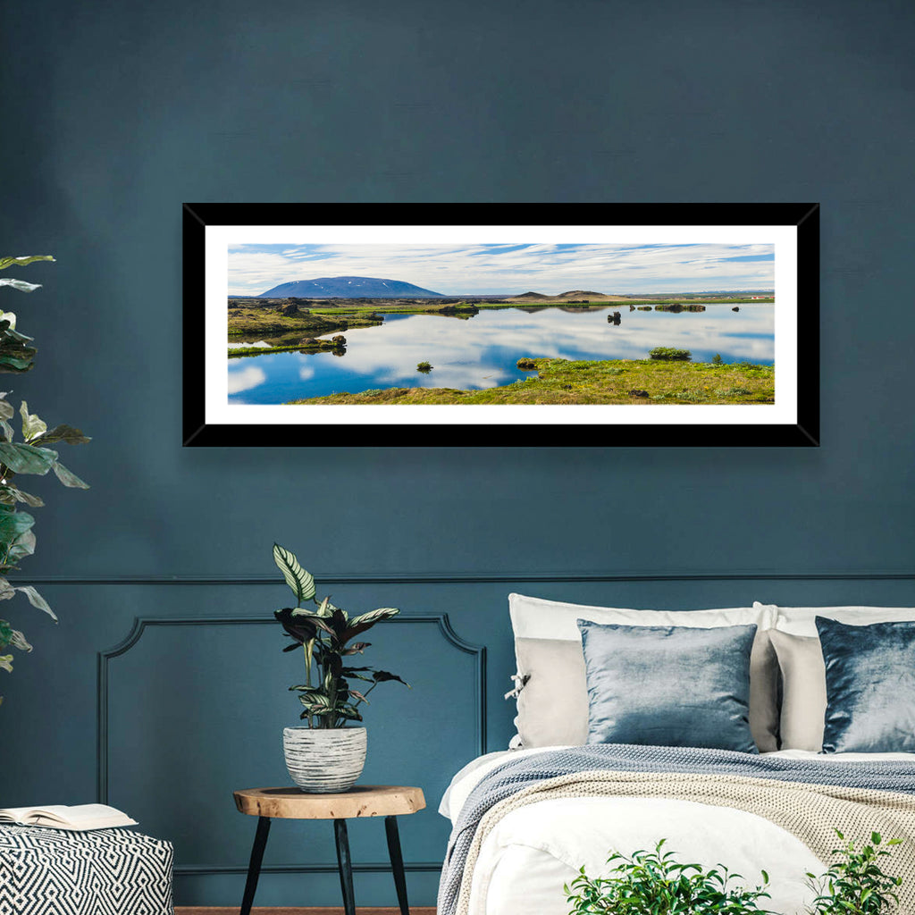 Lake Myvatn Reflection Wall Art