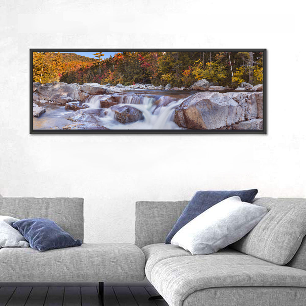 White Mountain Autumn River Wall Art
