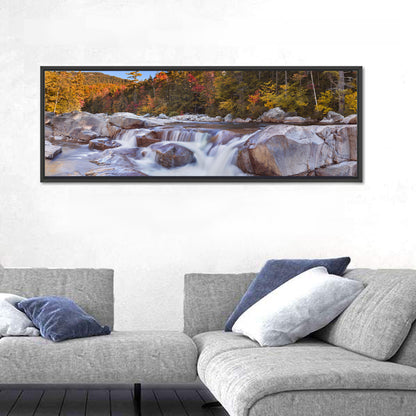 White Mountain Autumn River Wall Art