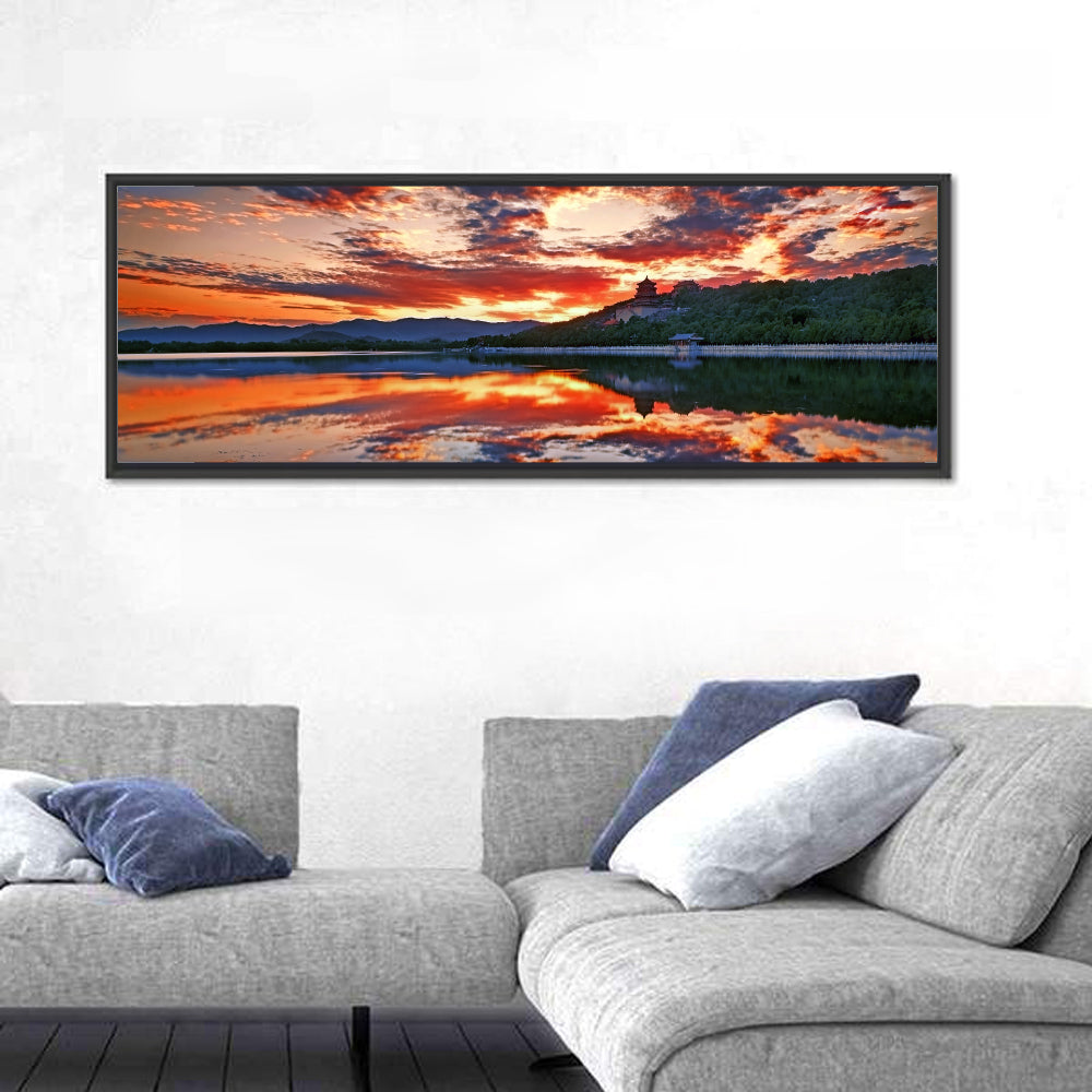 Kunming Lake Sunset, Summer Palace Wall Art