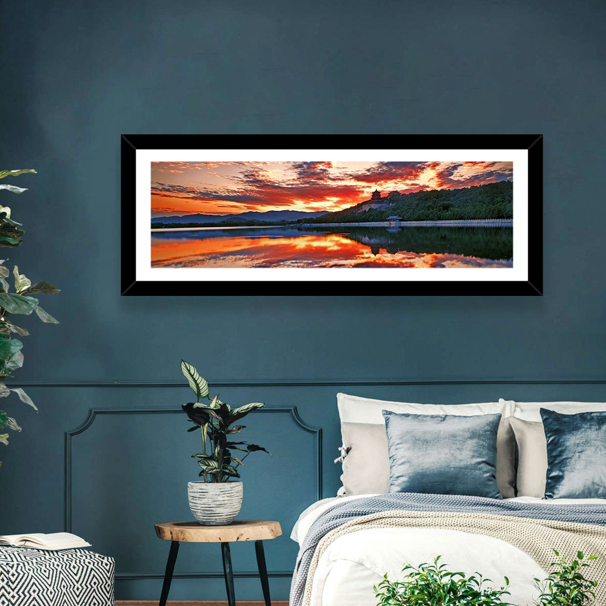 Kunming Lake Sunset, Summer Palace Wall Art