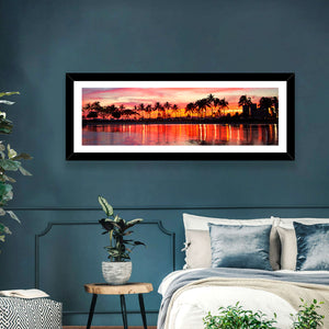 Hawaii Resort Sunset Wall Art