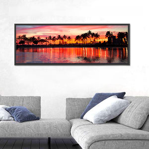 Hawaii Resort Sunset Wall Art