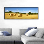 Late Summer Straw Bales Wall Art