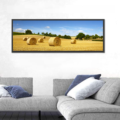 Late Summer Straw Bales Wall Art