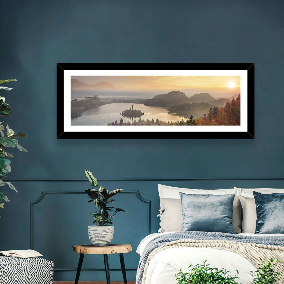 Autumn Morning at Lake Bled Wall Art