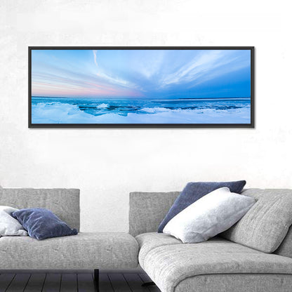 Frozen Blue Seascape Wall Art