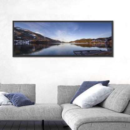 Fuschlsee Dock at Golden Hour Wall Art