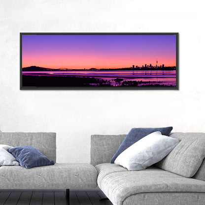 Auckland Skyline at Twilight Wall Art