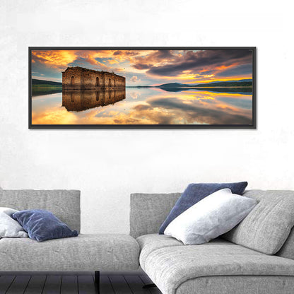 Sunken Church at Zhrebchevo Dam Wall Art