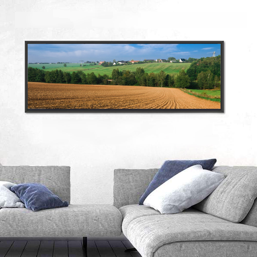 Kansas Wheat Cultivation Farm Wall Art
