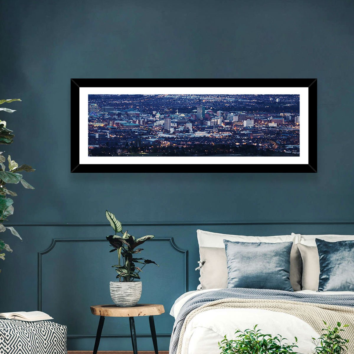 Belfast Blue Hour Skyline Wall Art
