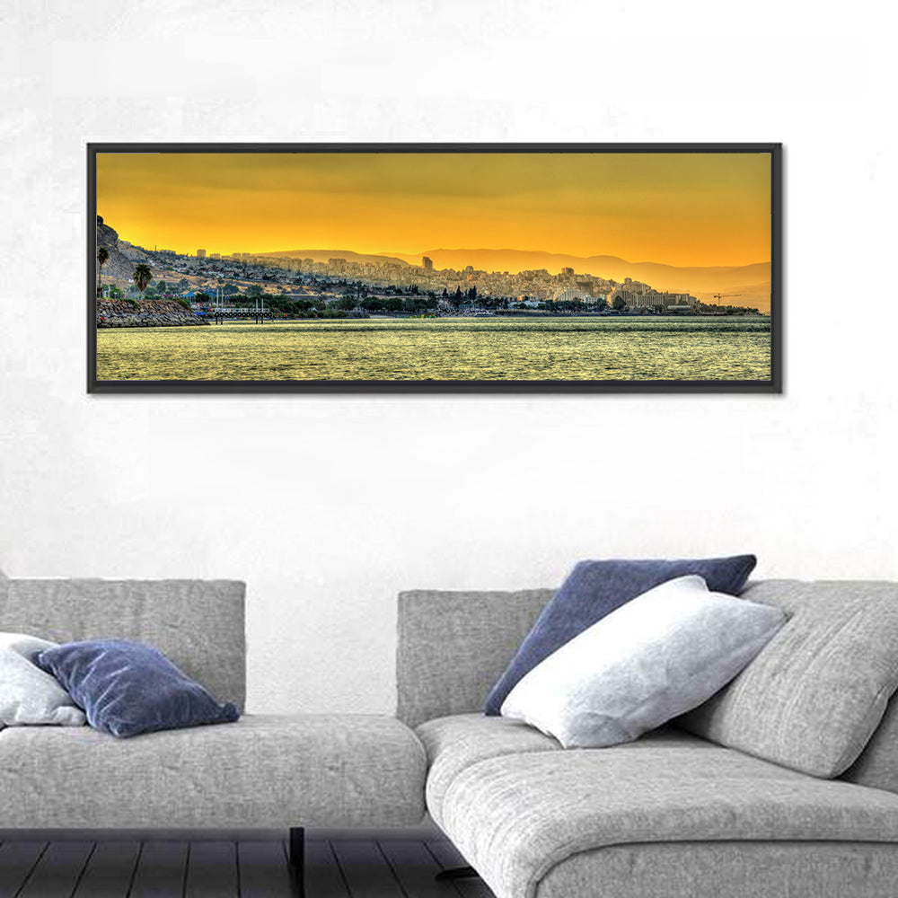 Tiberias from the Sea of Galilee Wall Art