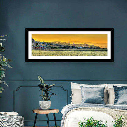 Tiberias from the Sea of Galilee Wall Art
