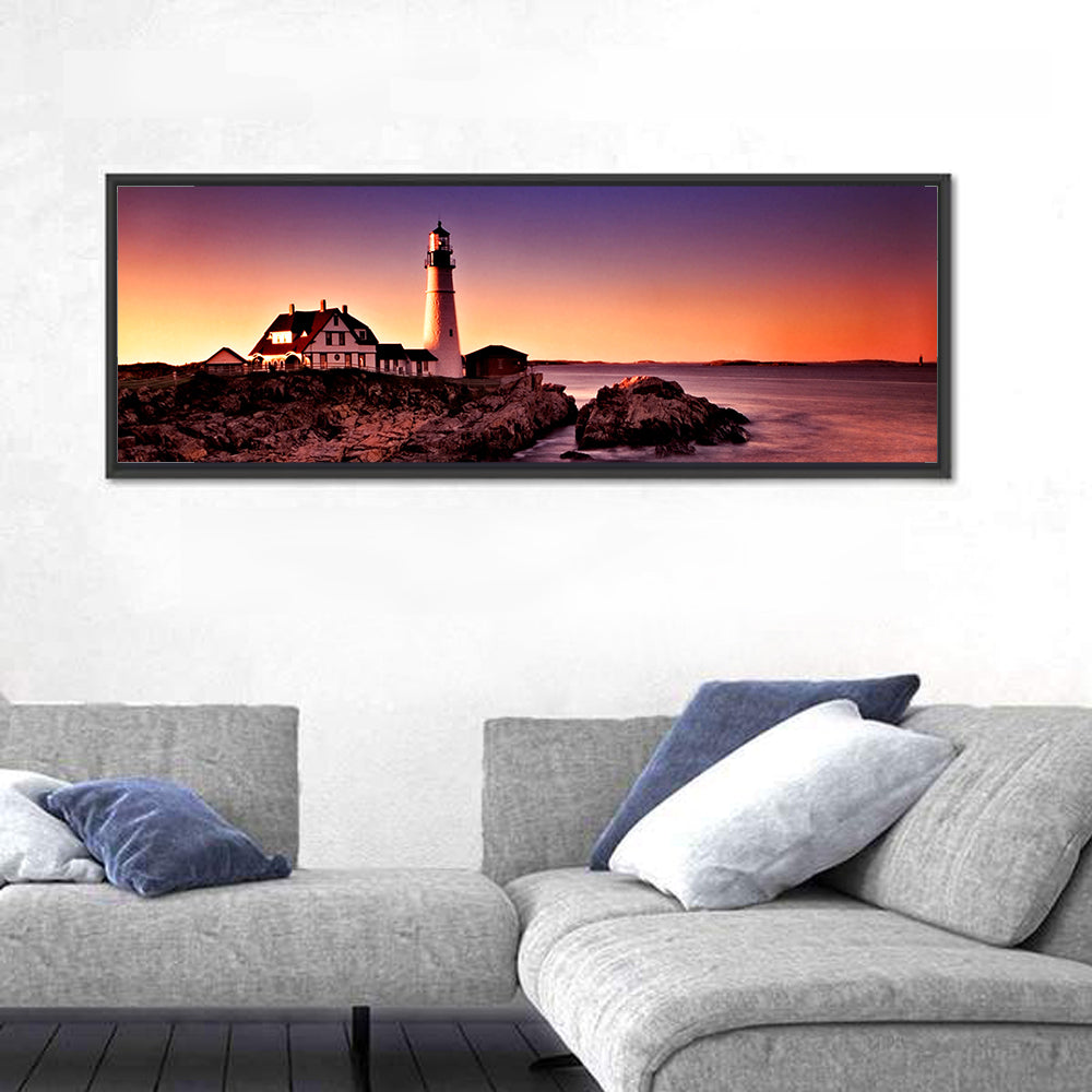 Portland Head Light at Dusk Wall Art