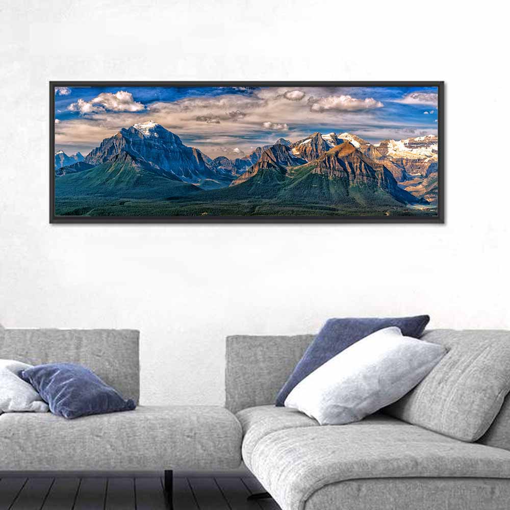 Canadian Rockies Snow-capped Peaks Wall Art