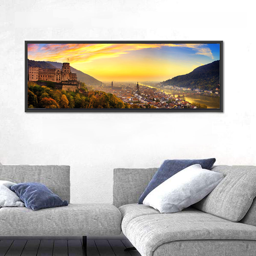 Heidelberg Castle at Dusk Wall Art