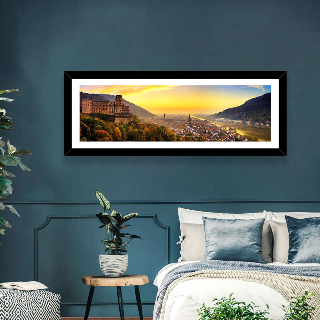 Heidelberg Castle at Dusk Wall Art