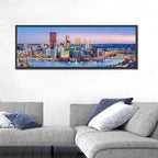 Pittsburgh Twilight Skyline Wall Art