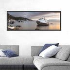 Bonsai Rock Winter Sunset Wall Art
