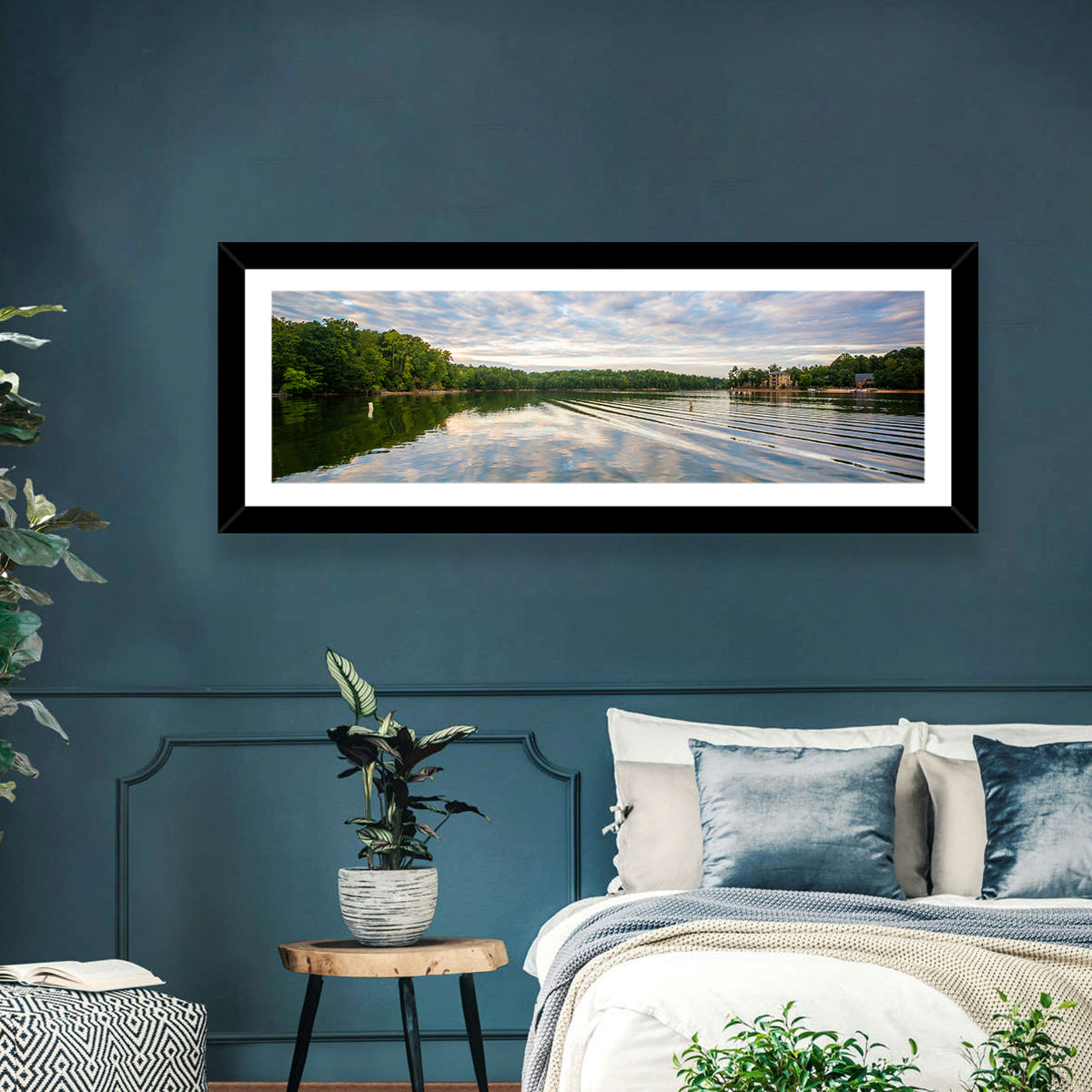 Cloudy Lake Norman Landscape Wall Art