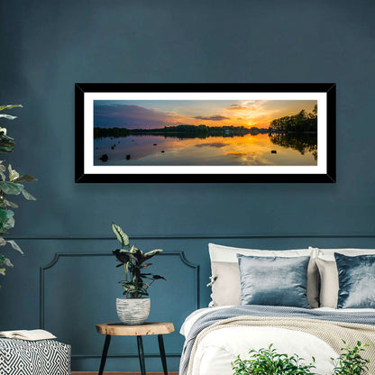 Lake Norman Sunset Reflection Wall Art
