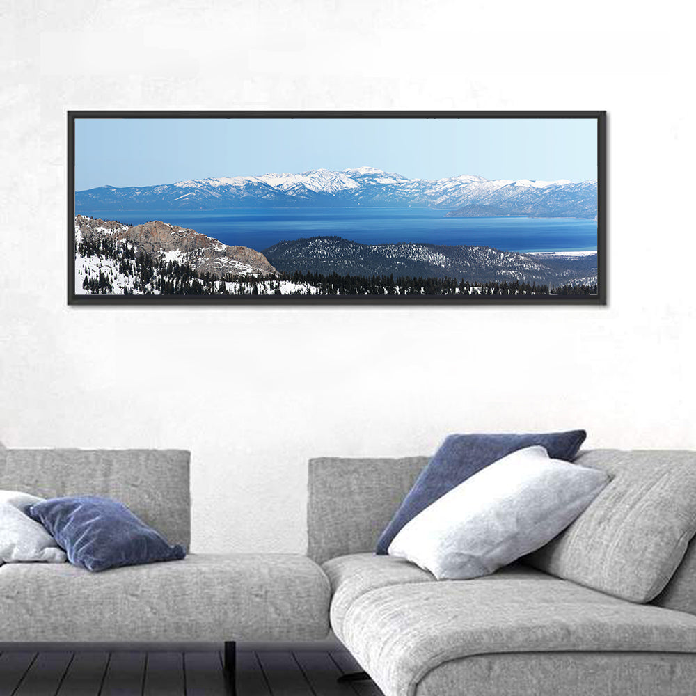 Lake Tahoe Snowy Peaks Wall Art