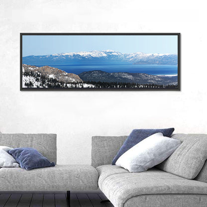 Lake Tahoe Snowy Peaks Wall Art