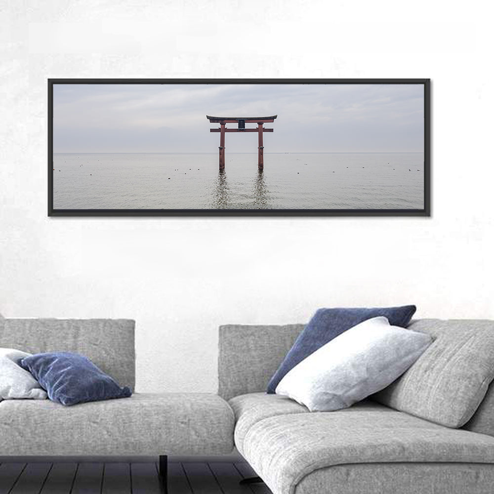 Shirahige Torii Gate, Lake Biwa Wall Art