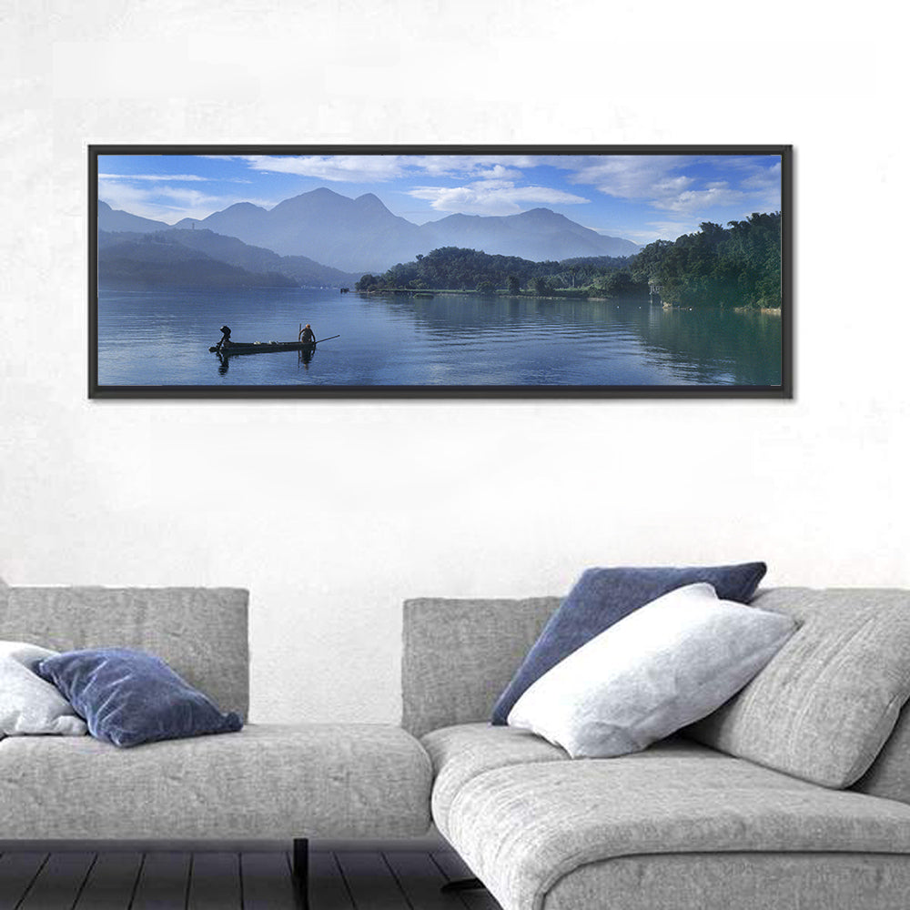 Sun Moon Lake Morning Mist Wall Art